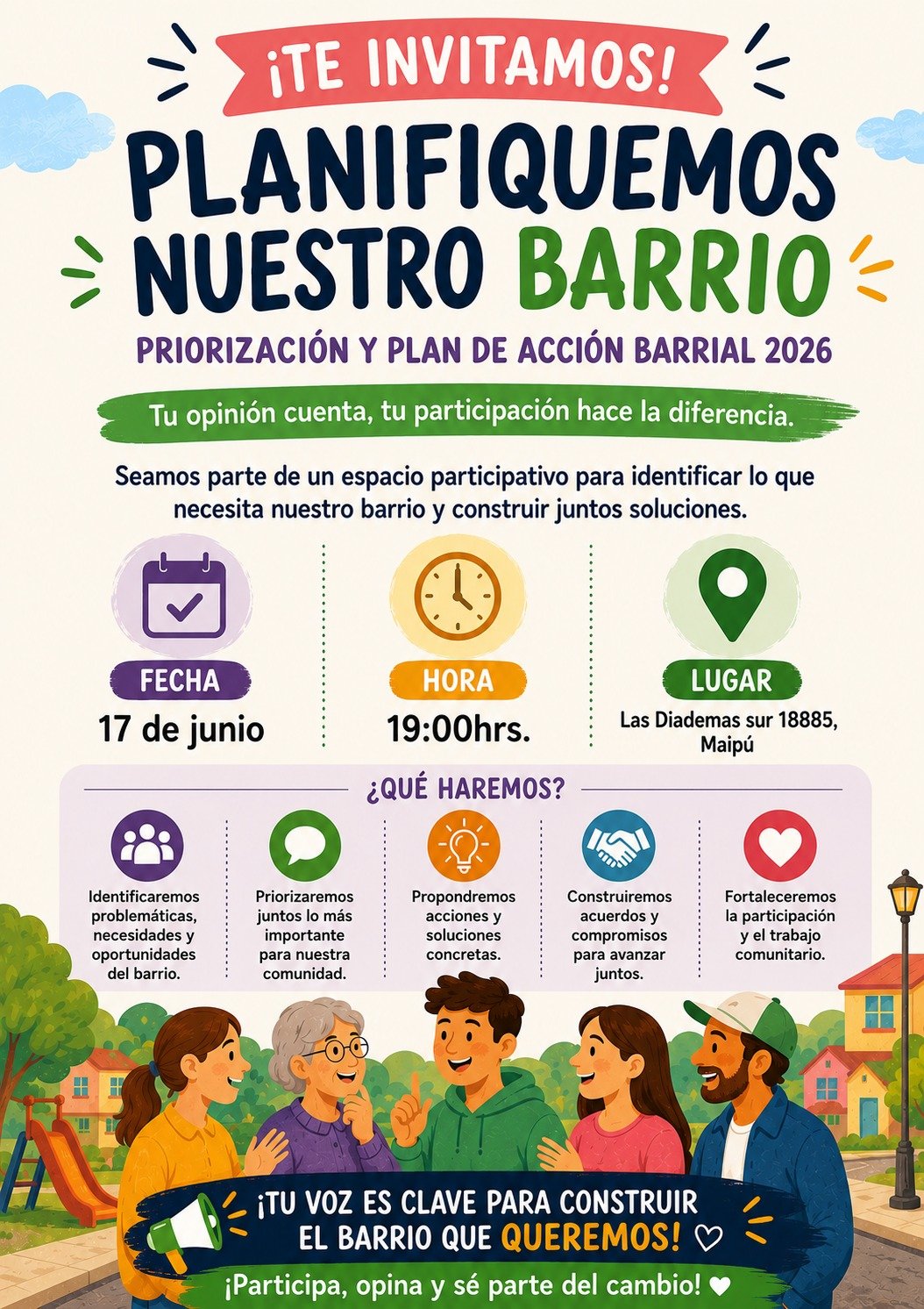 Jornada Comunitaria de Priorización y Plan de Acción Barrial 2026